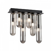 Люстра Favourite Stalactit 4454-6P цвет плафона/подвески Серый, цвет арматуры Черный-1