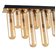 Люстра Favourite Stalactit 4455-12P цвет плафона/подвески Оранжевый, цвет арматуры Латунь-2