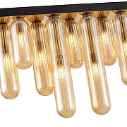 Люстра Favourite Stalactit 4455-12P цвет плафона/подвески Оранжевый, цвет арматуры Латунь-4