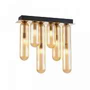 Люстра Favourite Stalactit 4455-6P цвет плафона/подвески Оранжевый, цвет арматуры Латунь-1