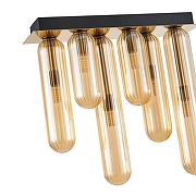 Люстра Favourite Stalactit 4455-6P цвет плафона/подвески Оранжевый, цвет арматуры Латунь-3