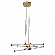 Люстра F-promo Vigas 4469-4P цвет плафона/подвески Прозрачный, цвет арматуры Латунь-1