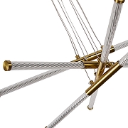 Люстра F-promo Vigas 4469-4P цвет плафона/подвески Прозрачный, цвет арматуры Латунь-3