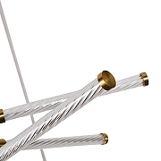 Люстра F-promo Vigas 4469-4P цвет плафона/подвески Прозрачный, цвет арматуры Латунь-4