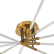 Люстра F-promo Vigas 4469-5C цвет плафона/подвески Прозрачный, цвет арматуры Латунь-2