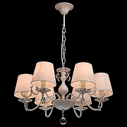 Люстра MW-Light Виталина 8 448012106 цвет плафона/подвески Белый, Прозрачный, цвет арматуры Белый, Золото-2