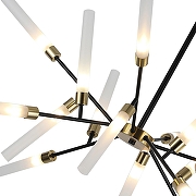 Люстра на штанге F-promo Istapp 4480-16C цвет плафона/подвески Белый, цвет арматуры Латунь, Черный-1