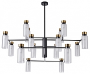 Люстра на штанге Favourite Slank 4482-16P цвет латунь, черный