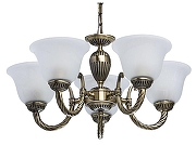 Люстра MW-Light Ариадна 20 450016305 цвет плафона/подвески Белый, цвет арматуры Бронза