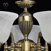 Люстра MW-Light Ариадна 20 450016305 цвет плафона/подвески Белый, цвет арматуры Бронза-8