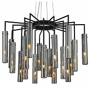 Люстра Favourite Orgel 4501-21P цвет плафона/подвески Светло-серый, цвет арматуры Черный