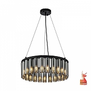 Люстра Favourite Slang 4504-25P цвет плафона/подвески Светло-серый, цвет арматуры Черный