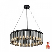 Люстра Favourite Slang 4504-30P цвет плафона/подвески Светло-серый, цвет арматуры Черный