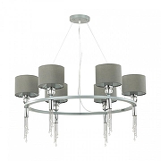 Люстра Lumion Santiago 4515/6 цвет плафона/подвески Серый, цвет арматуры Серый, Хром