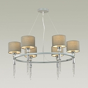 Люстра Lumion Santiago 4515/6 цвет плафона/подвески Серый, цвет арматуры Серый, Хром-1