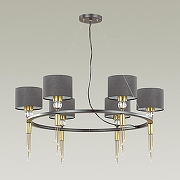 Люстра Lumion Santiago 4516/6 цвет плафона/подвески Черный, цвет арматуры Латунь, Черный-4