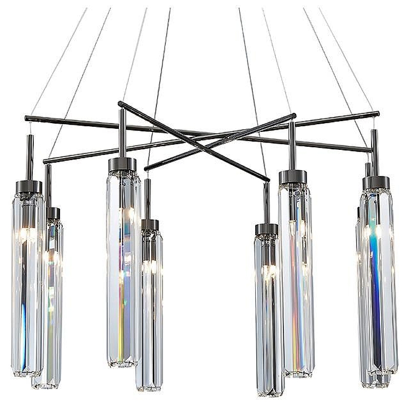 Люстра Newport 4520 4524+4/S black glossy 