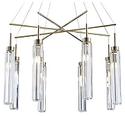 Люстра Newport 4520 4524+4/S gold цвет плафона/подвески Прозрачный, цвет арматуры Золото