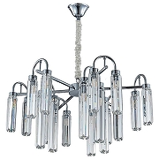 Люстра Newport DIVA 4526+3/C chrome new цвет плафона/подвески Прозрачный, цвет арматуры Хром