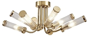Люстра на штанге Newport 4550 4558/PL gold цвет плафона/подвески Прозрачный, цвет арматуры Золото