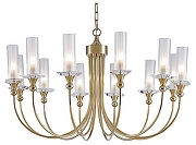 Люстра Newport 4580 4586+6/С gold цвет плафона/подвески Прозрачный, цвет арматуры Золото