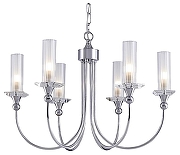 Люстра Newport 4580 4586/С chrome цвет плафона/подвески Прозрачный, цвет арматуры Хром