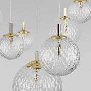 Люстра TK Lighting Cadix 4608 Cadix Gold цвет плафона/подвески Прозрачный, цвет арматуры Золото-1