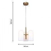 Люстра F-promo Barfila 4619-3P цвет плафона/подвески Белый, цвет арматуры Латунь-3