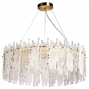 Люстра De City Арман 4 462010906 цвет плафона/подвески Прозрачный, цвет арматуры Латунь-2