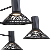 Люстра F-promo Metrics 4623-6P цвет плафона/подвески Черный, цвет арматуры Черный-3