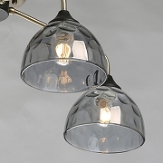 Люстра De City Клэр 463011705 цвет плафона/подвески Дымчатый, цвет арматуры Бронза, Черный-4