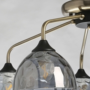 Люстра De City Клэр 463011705 цвет плафона/подвески Дымчатый, цвет арматуры Бронза, Черный-5