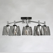 Люстра De City Клэр 3 463012105 цвет плафона/подвески Дымчатый, цвет арматуры Хром-2