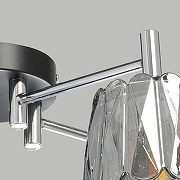 Люстра De City Клэр 3 463012105 цвет плафона/подвески Дымчатый, цвет арматуры Хром-6