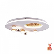 Люстра Favourite Plaides 4630-5C цвет плафона/подвески Белый, Золото, цвет арматуры Белый