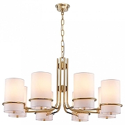 Люстра Newport IVANNA 4638/С gold цвет плафона/подвески Белый, цвет арматуры Золото