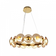 Люстра Favourite Claros 4641-16P цвет плафона/подвески Оранжевый, цвет арматуры Латунь-1