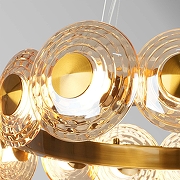 Люстра Favourite Claros 4641-16P цвет плафона/подвески Оранжевый, цвет арматуры Латунь-2