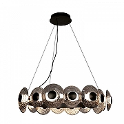 Люстра Favourite Claros 4642-16P цвет плафона/подвески Светло-серый, цвет арматуры Черный-1