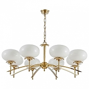 Люстра Newport DOMENICA 4658/C gold цвет плафона/подвески Белый, цвет арматуры Золото