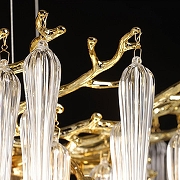 Люстра De City Лайма 7 467011608 цвет плафона/подвески Прозрачный, цвет арматуры Золото-6