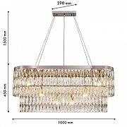 Люстра Favourite Magnitudo 4715-12U цвет плафона/подвески Оранжевый, цвет арматуры Никель-6