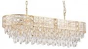 Люстра Favourite Elysium 4720-10P цвет плафона/подвески Прозрачный, цвет арматуры Золото
