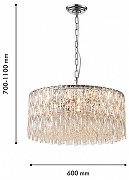 Люстра Favourite Robby 4723-12P цвет плафона/подвески Прозрачный, цвет арматуры Хром-3