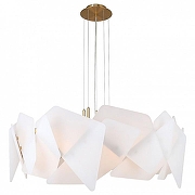 Люстра Favourite Lanvin 4725-8P цвет плафона/подвески Белый, цвет арматуры Латунь