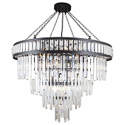 Люстра Favourite Preston 4731-19P цвет плафона/подвески Прозрачный, цвет арматуры Черный