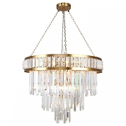 Люстра Favourite Preston 4732-12P цвет плафона/подвески Прозрачный, цвет арматуры Латунь