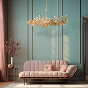 Люстра на штанге Favourite Aurelius 4735-6C цвет золото-1