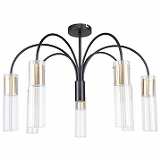 Люстра на штанге F-promo Kors 4740-7C цвет плафона/подвески Прозрачный, цвет арматуры Черный