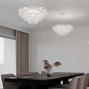 Люстра Bogate's Gutta 476/8 цвет плафона/подвески Прозрачный, цвет арматуры Белый-5